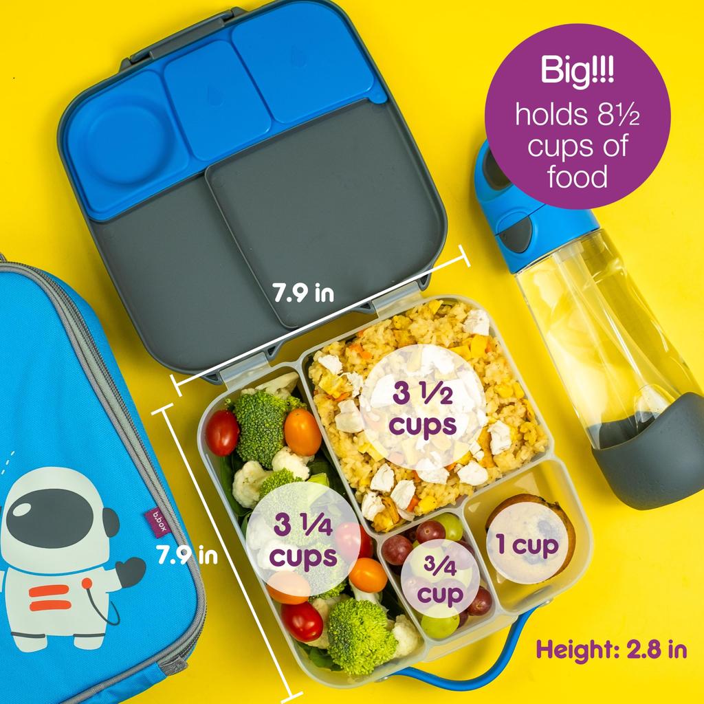 Lunch Large Capacity Perfect for Serves Includes Ice Dishwasher Safe b.box Box, (2L), Picnics, 3-4, Leak-Resistant, Packs, [Authentic b.box Product]