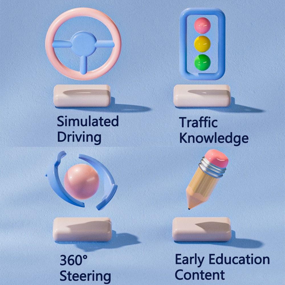 Funny Kids Steering Wheel Creative Simulate Driving Car Toy  Kids Toys