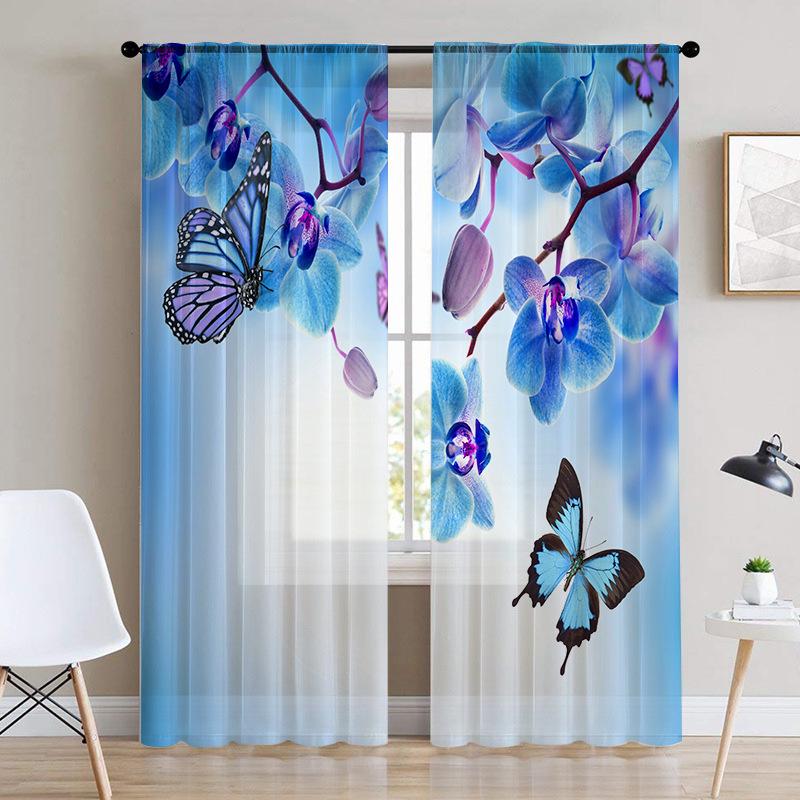 3D Digitaltrykk Chiffon Lett Gjennomsiktig Stoff - Bestselgende Mønster, Dropshipping Tilgjengelig