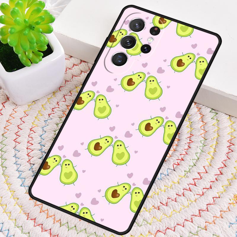 Lovely Fruit Avocado Silicone Phone Case For Samsung Galaxy Note 10 Pro S26 S25 S24 S23 S22 S21 Plus S25Ultra Capa Cover