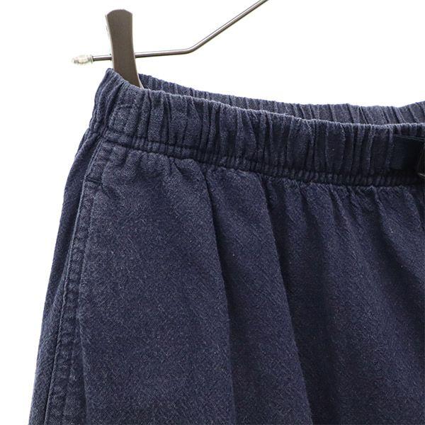 Gramicci Linen Blend Outdoor Shorts F Navy Women Used