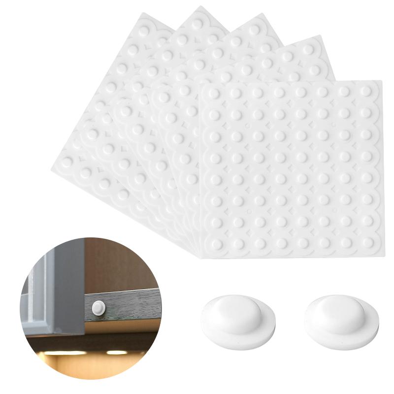 Silicone Adhesive Dots Translucency Noise Dampening Bumper Pads Anti-slip Silicone Rubber Pads белый