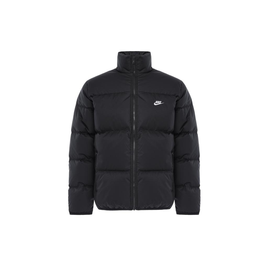 New Nike ClubTherma FIT Down Jacket Men's Black/White FZ5029-010