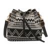New ethnic style embroidery bucket bag women's Korean version fashion drawstring shoulder bag versatile casual messenger bag