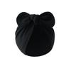 Pudcoco Baby Girls Turban Hat, Soft Elastic Cute Knotted Bow Hat Nursery Beanie Cap for Infant