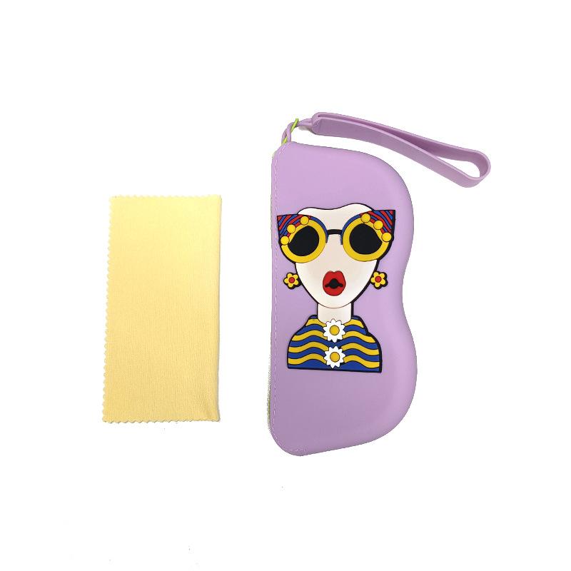 Modische Tragbare Multifunktionale Brillen Tasche Wasserdicht Staubdicht Münzbeutel Silikon Kleine Gegenstände Taschen Brillenetui für Reisen