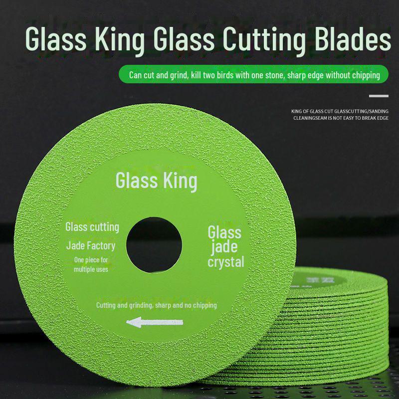 Glass King Ultra-Thin Angle Grinder Blade for Cutting Wine Bottles, Ceramic, Jade, and Tiles