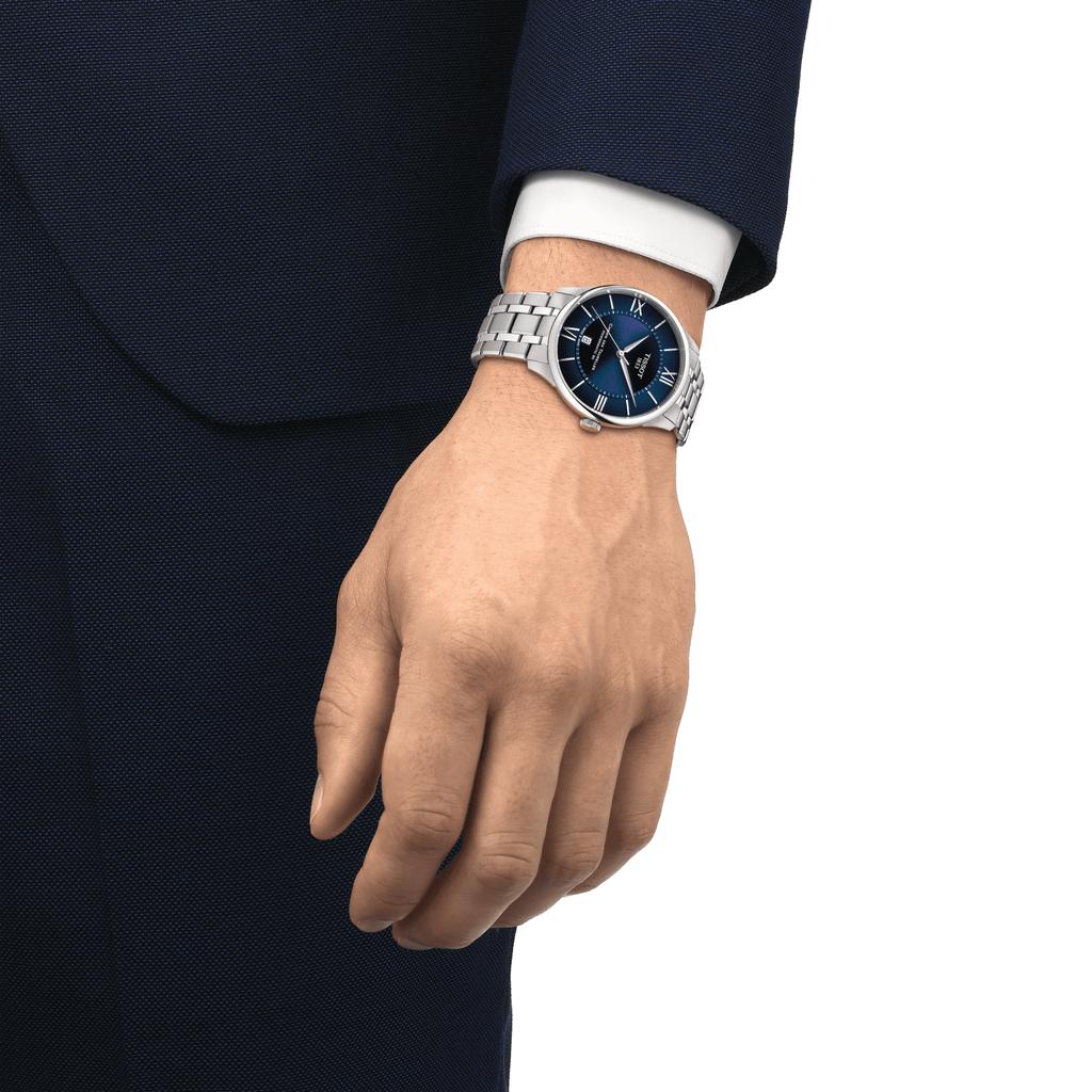 Tissot Edelstahl blaues Zifferblatt Herren Modeuhr T139.407.11.048.00