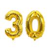 32 Zoll Gold Silber Zahlen Folienballons 10 20 30 40 50 60 70 80 90 Jahre Alt Kind Erwachsener Geburtstag Jubiläum Party Dekoration