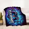 "Neon Gaming Controller Wall Art Decor"Blanket Flannel Throw Blanket for Sofa, Bed, Travel, Camping, Office, Couch, Chair, And Bed Gift for