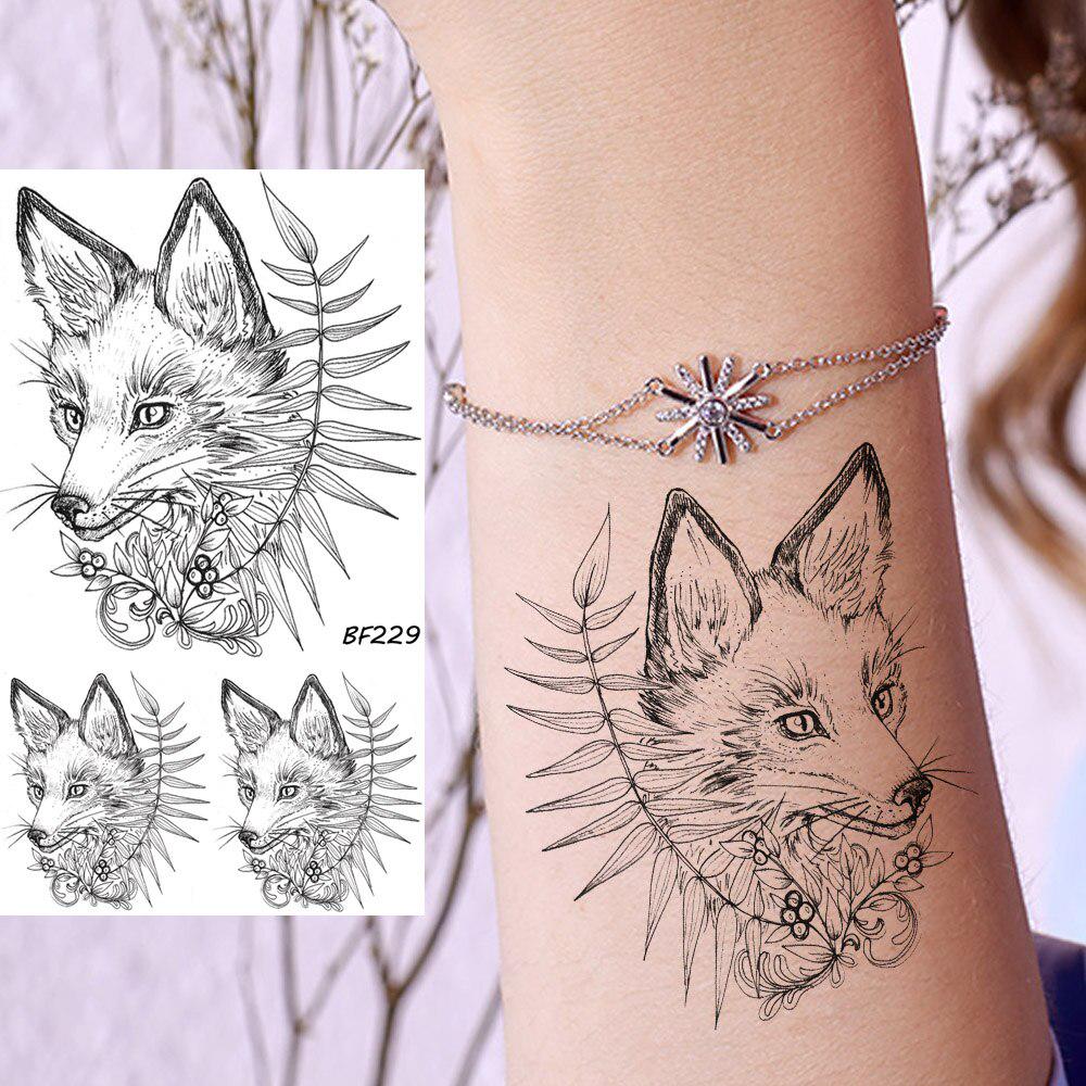 Buy 1PC Little Tribal Leaf Fox Tattoos Sticker For Women Men Body Art  Painting Arm Black Temporary Tatoo at affordable prices — free shipping,  real reviews with photos — Joom