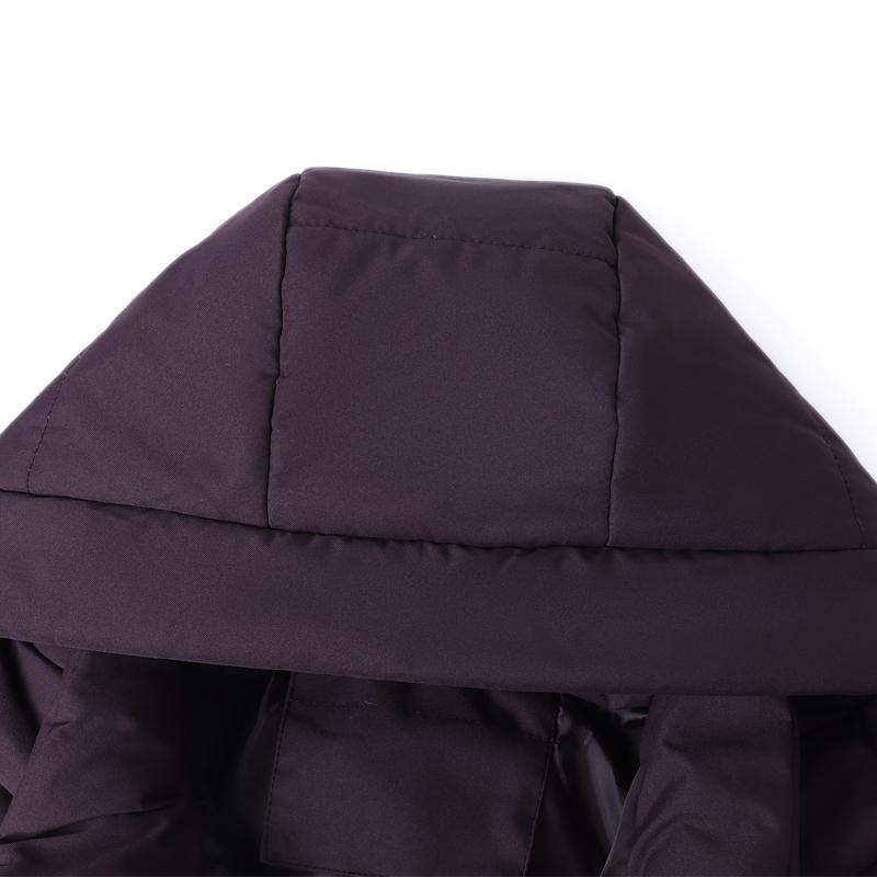 Women Middle‑Aged Winter Padded Coat Detachable Hood Embroidery Warm Quilted Jacket XL‑5XL