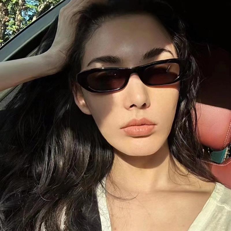 4pcs Retro Small Frame Oval Women Sunglasses Trendy Colorful Cat Eye Sun Glasses For Female Casual Shades Eyewear UV400