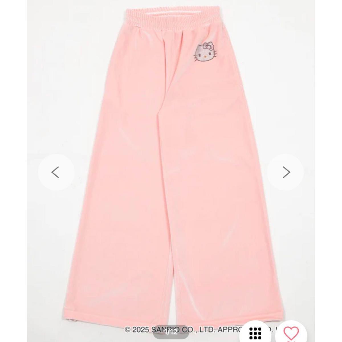 HELLO KITTYWEGO Velor Pants Kitty