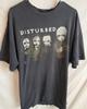 Disturbed Vintage T-Shirt Heavily Distressed Y2K Black Faded Rock Band Size 2XL Unisex T-Shirt