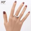 Top Quality CZ Crystal  Wire Drawing Process Rose Gold Color Lover's Ring Austrian Crystal Full Sizes HotSale R441 R442