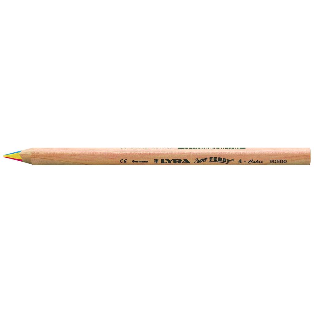 Lila Super Falby Colored L3710500 4-in-1 Pencils, 12-Pack,
