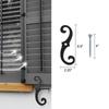 Shutter Fasteners Stylish Window Fastener Weatherproof Metal Fastener