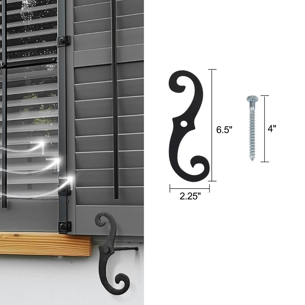 Shutter Fasteners Stylish Window Fastener Weatherproof Metal Fastener