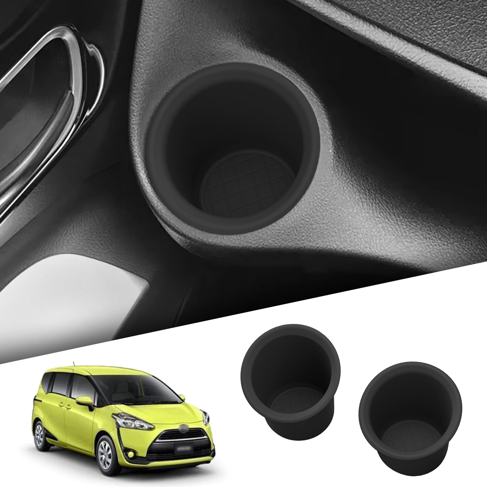 

2Pcs for Toyota SIENTA 170 series 2016-2025 Silicone Left and Right Water Drink Cups Holder Car Interior Accessories Black