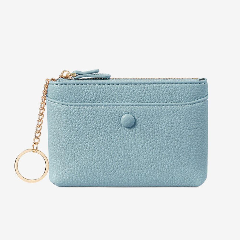 Card Holder Mini Coin Purse Pure Color Short Wallet Fashion Change Bag  Gift