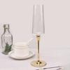 Creative Electroplated Gold Rod Crystal Red Wine Glass Champagne Whiskey Water Glasses Bright Gold Bottom Goblet Barware