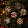 Decoratieve Kunstmatige Parel Kunst Decoraties 6 Stuks/Set Kerst DIY Kit Hangende Decoraties Knutselpakket met Ronde Bedels Parels Vakantie Strass voor