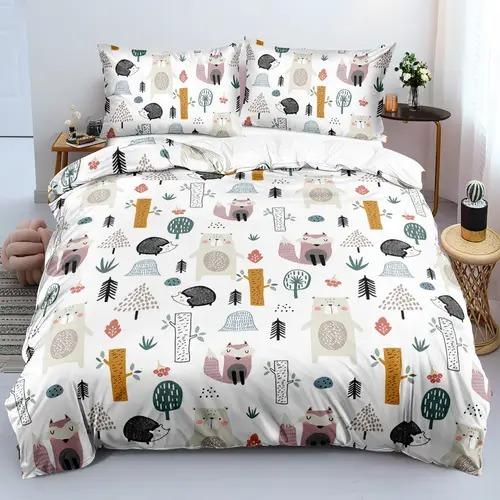 Comforter Hedgehog With Hedgehog Pattern Suitable For Children Boys Girls And Adults Warm Soft And Breathable
