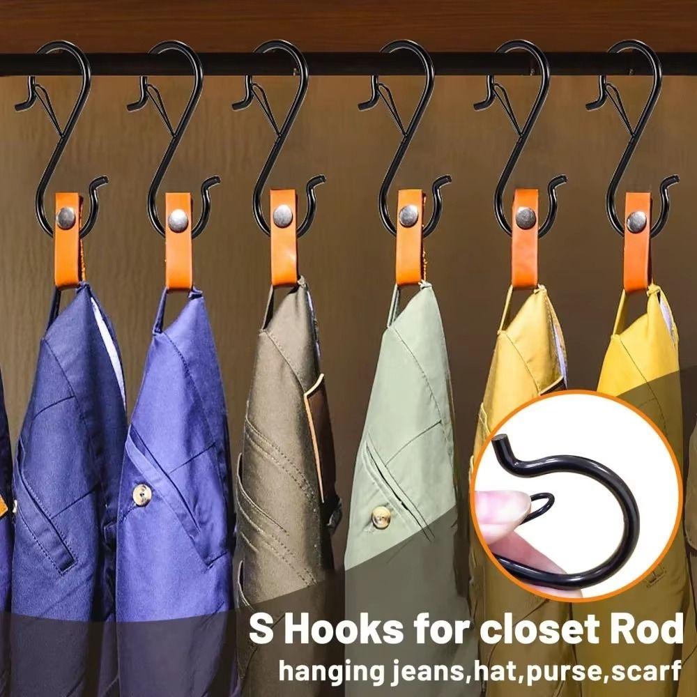 10Pcs Windproof Kitchen Pot Rack Hooks S-Shape Windproof S-Type Hook Bathroom Accessories