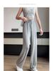 Women's Summer High-Waisted Wide-Leg Slimming Pants - Plus Size, Sun Protection, Loose Fit, Casual Style