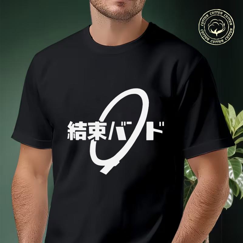 Moto Unisex Anime Cos BOCCHI THE ROCK Hitori Gotoh Ljichi Nijika T-Shirt Men Cotton Tees O-neck