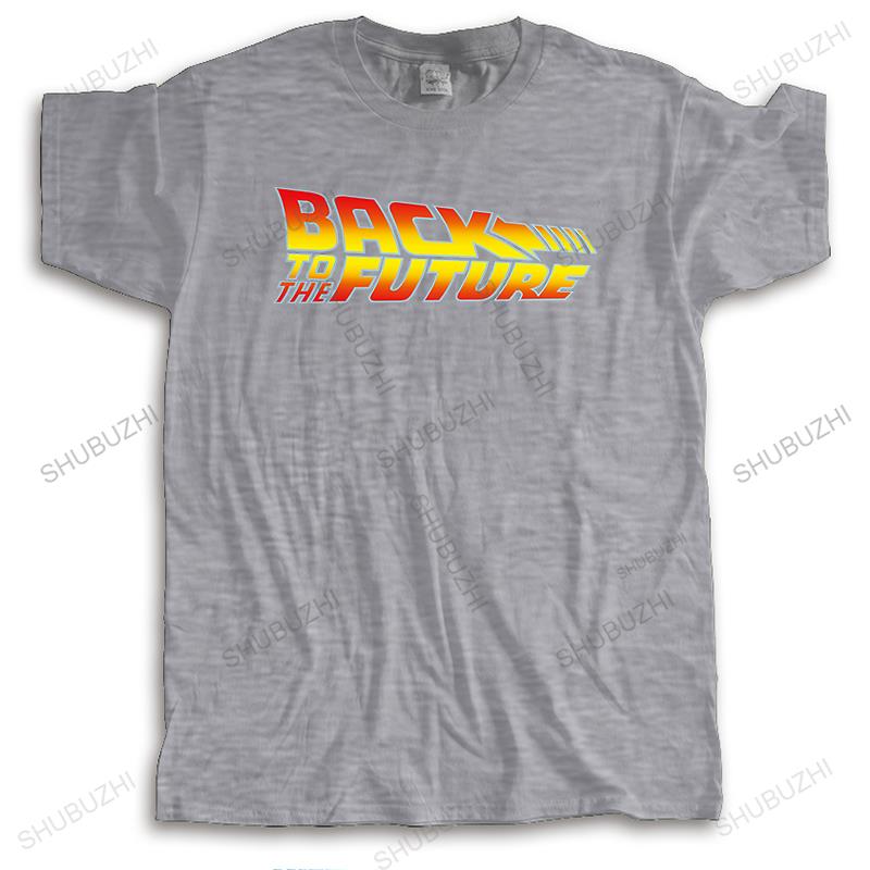 homme luxury cotton streetwear T shirt short sleeve Back To The Future Movie Logo casual teeshirt High Quality for Unisex tshirt