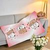 Throw High-Density Short Plush Blanket For Sofa Nap Air-Conditioned Room Soft Skin-Friendly Panda Bubu And Dudu