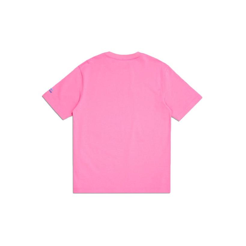Li Ning Sports Fashion Serie SS20 Pariser Modewoche Lässiges Sport Rundhals Kurzarm T-Shirt Herren Tops Morgenrot AHSQ663-3