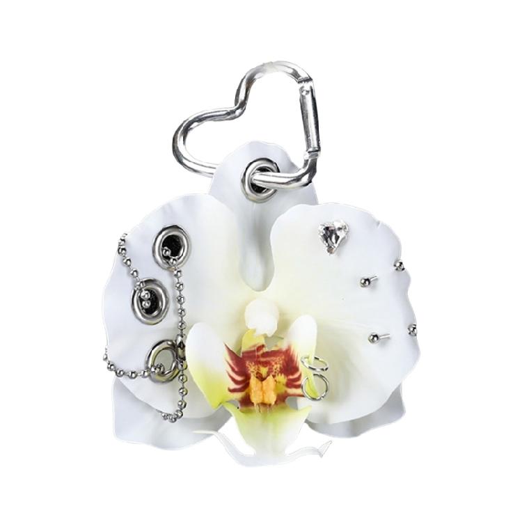 Künstlerischer Blumenschlüsselanhänger Für Schlüssel Schlüsselorganizer Geschenk Dekorativer Phalaenopsis Schlüsselhalter Stilvoller Schlüsselanhänger Anhänger