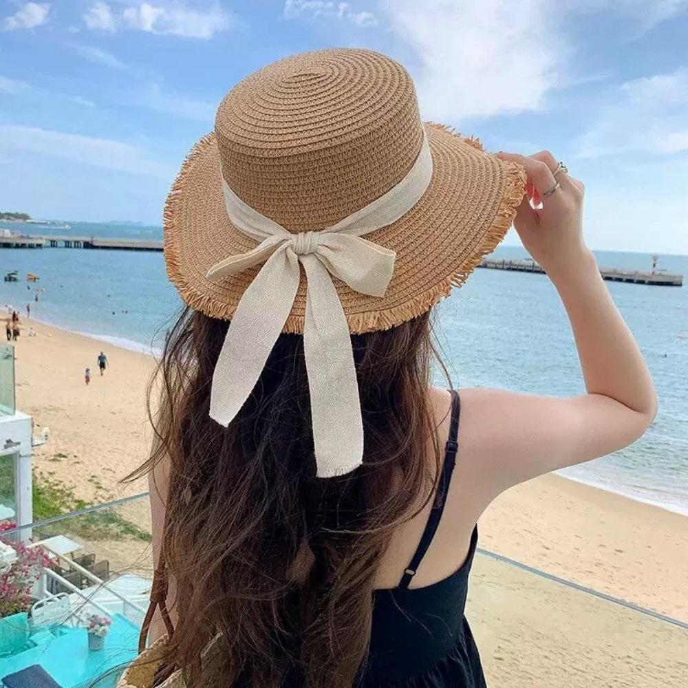 Cappello Panama Naturale Francese 54~58cm Versatile per Vacanze Protezione Solare