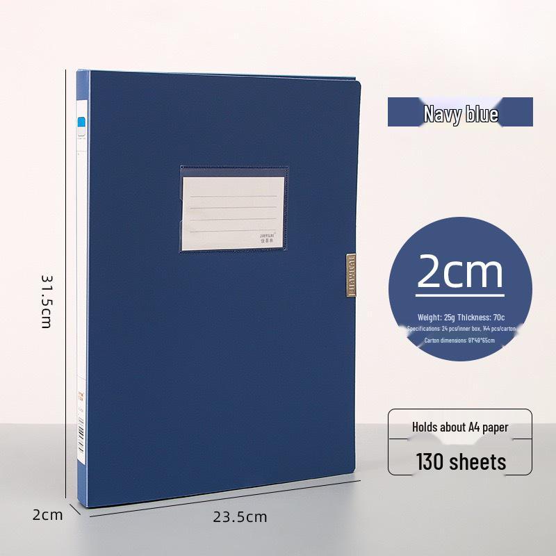 Scatola Portadocumenti A4 in Plastica Extra Spessa - Organizzatore di File da Ufficio