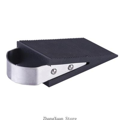 Rubber Door Stopper with Stainless Steel 1 Pc Door Stopper Protector For Home 3XUF