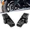 2x Motorbike Rear 1" Lowering Blocks Kit For Harley Touring Road Glide Street Glide Road King 2009-2024 Aluminum Black