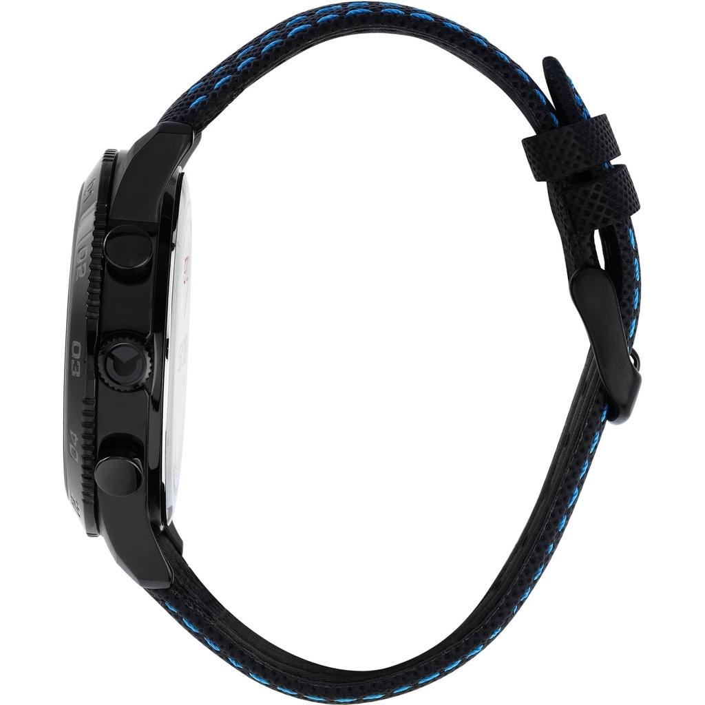 Sector 270 Multifunktions-Lederarmband Schwarzes Zifferblatt Quarz R3251578013 Herrenuhr