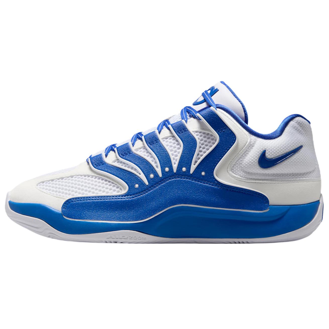 

Nike KD 18 Abrasion Resistant Abrasion Resistant Low top Basketball Shoes Unisex White Blue IM0634-102 44