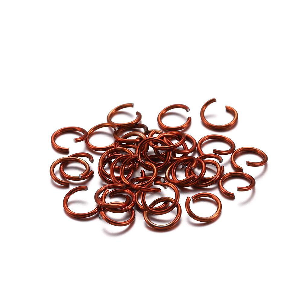 300Pcs/Lot 6 8 10 Mm Metal Colorful Open Jump Rings Split Rings Jump Rings Connectors For DIY Jewelry Making Findings Supplies