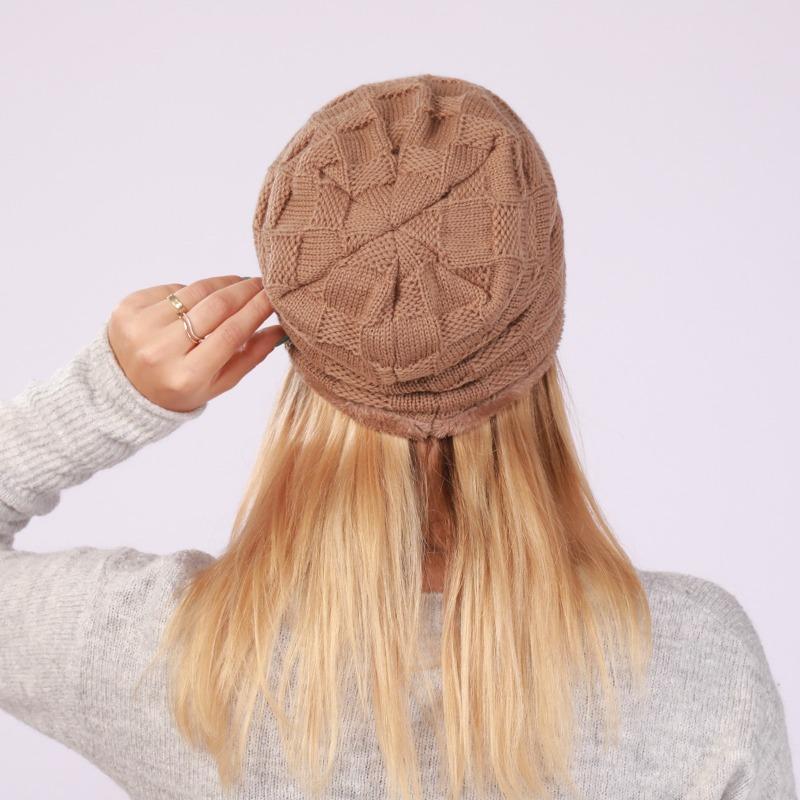 New Cool Winter Warm Thick Women's Hat Beanies Cap Lady Soft Comfortable Trendy Knitted Cap Hat For Women