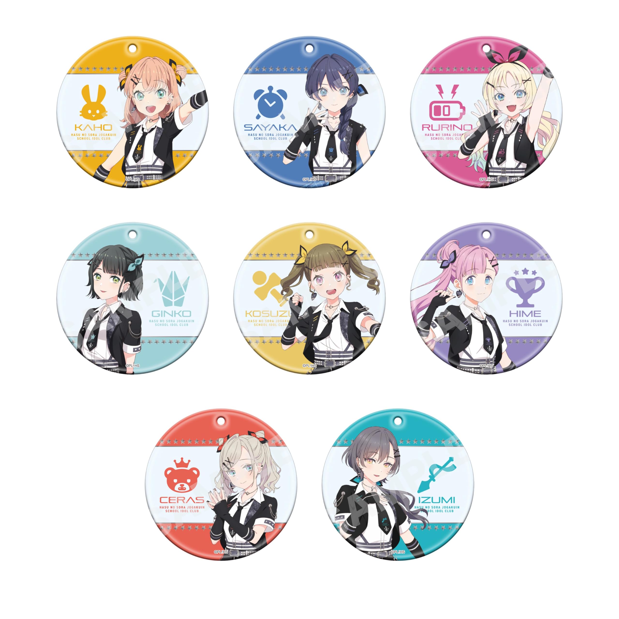 

Love Live Хасунозора Академия Девушек Клуб Школьных Идолов Прозрачные Мягкие Брелоки (Коробка из 8 шт.)