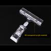 20pack/lot Practical Clear Sign Holder Clip For Wide Application Easy To Transparent Plastic Clip As Shown