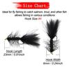 6Pcs/Box Brass Bead Head Wooly Bugger Insects For Trout Artificial Bait Quickly Sink Fly Fishing Flies Bait