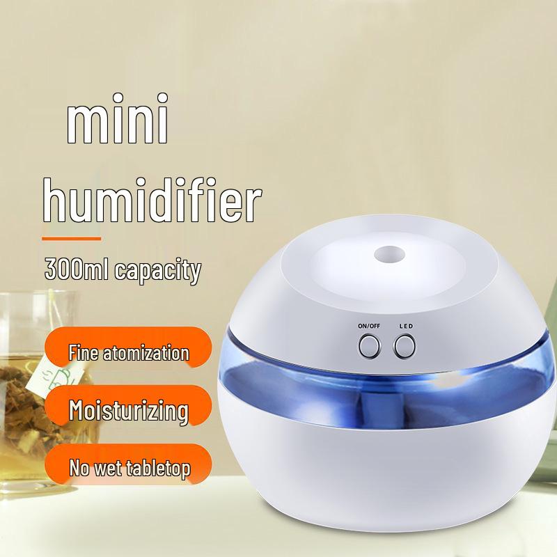 Mini Silent USB Humidifier & Essential Oil Diffuser for Home, Office, Dorm - Compact Air Purifier