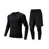 Autumn Outdoor Running Sports Suit Men Sportswear Basic-Black 952545203-2