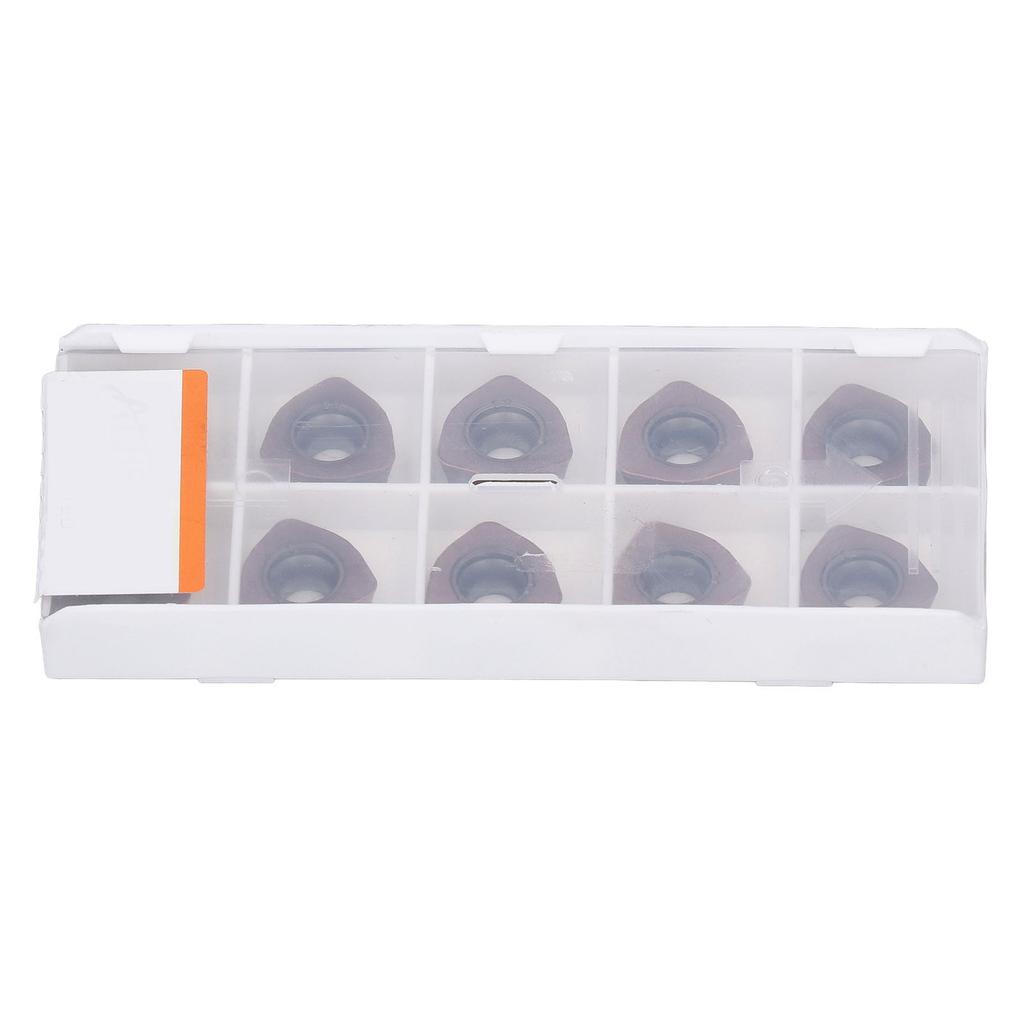 10 Pcs Carbide Turning Inserts Bronze Coated Lathe Milling Cutter for Steel Machining