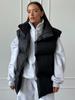 Women Autumn Winter Vests Stand Collar Loose Warm Vest Cotton-padded Coat Casual Women's Jackets Outerwears